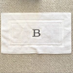 NWOT Monogram bath mat/rug